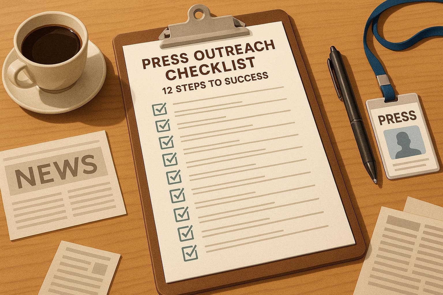 Press Outreach Checklist: 12 Steps to Success