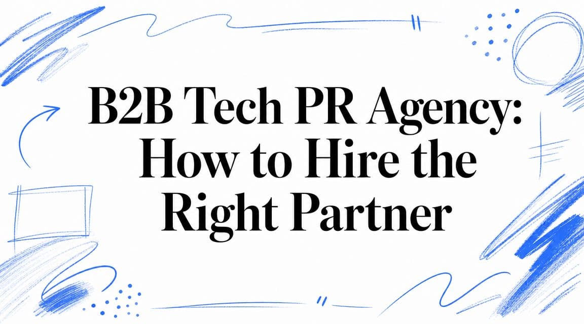 B2B Tech PR Agency: How to Hire the Right Partner