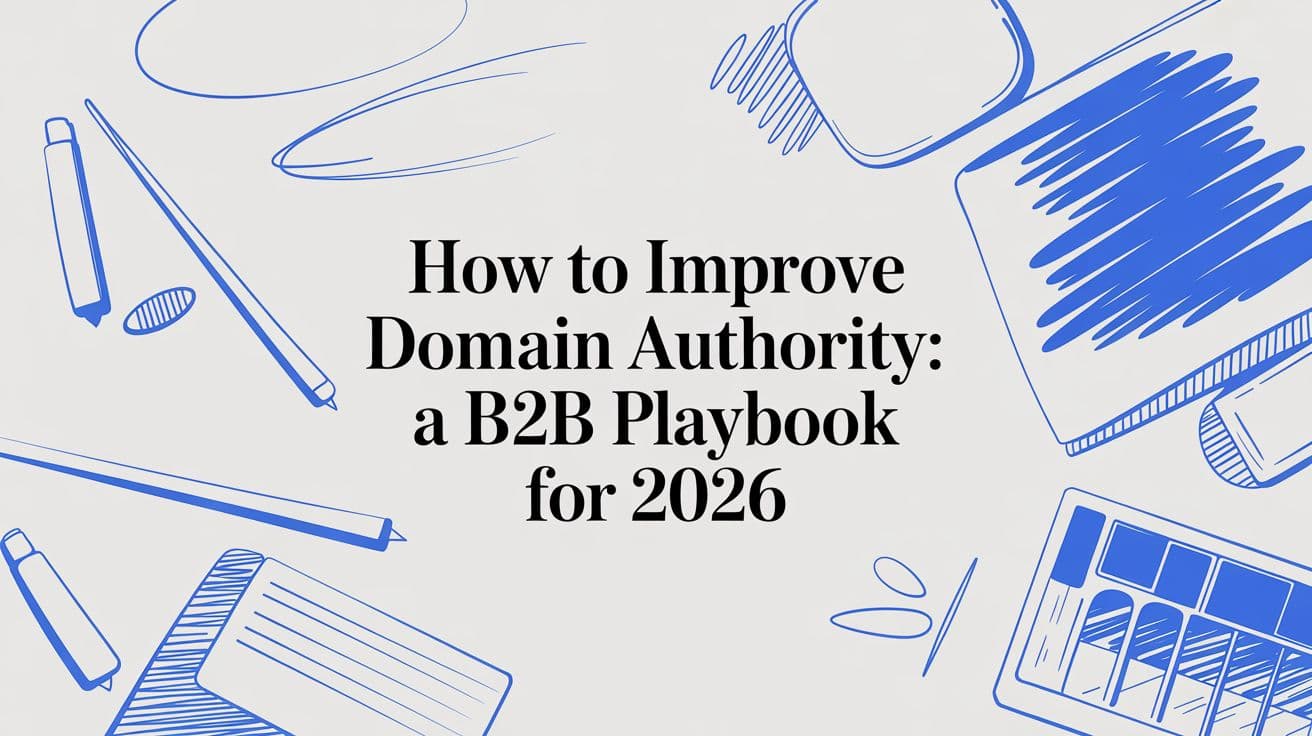 How to Improve Domain Authority: A B2B Playbook for 2026